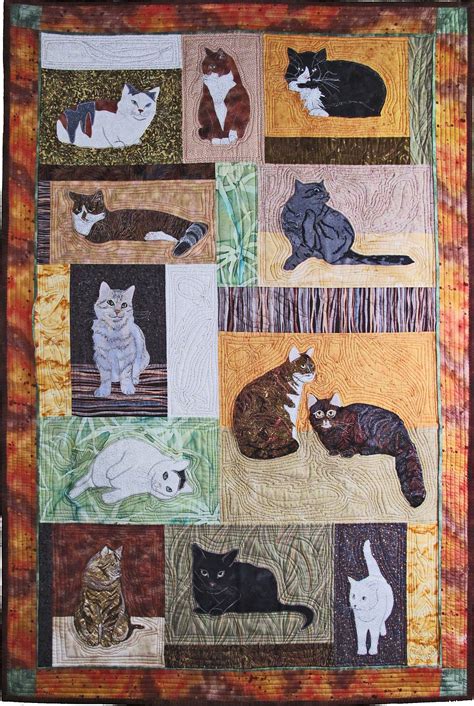 Fabulous Patterns Katze Applikation Quiltmuster Verzierung