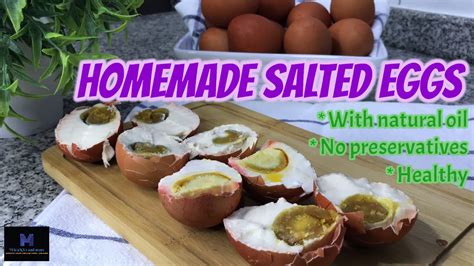 Homemade Salted Eggs Without Mud Itlog Na Maalat Oily And Perfect