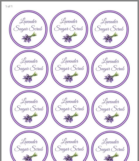 New Diy Sugar Hand Scrub Printable Labels Artofit