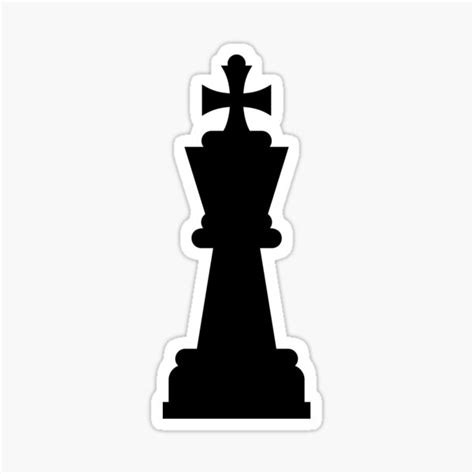 "Chess King Piece" Sticker for Sale by liftdesign | Redbubble