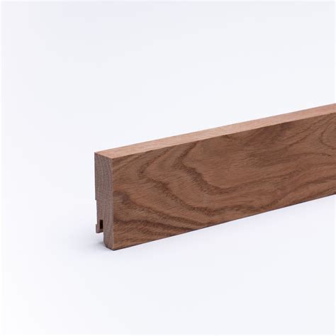 Plinthe en bois massif 60x16mm square chêne huilé Carré Plinthes