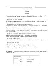 Examen De Pr Ctica L Docx Nombre Fecha Examen De Pr Ctica Espa Ol