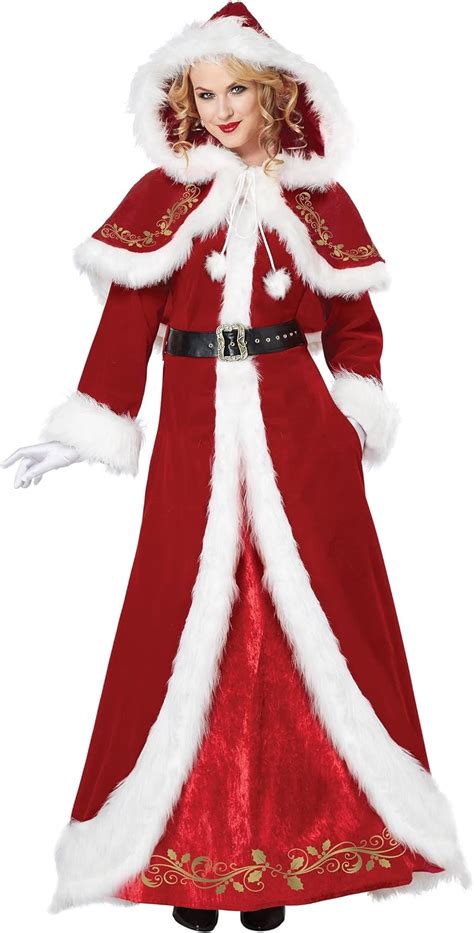 California Costumes 1557 Mrs Claus Deluxe Santa Adult Sized Costumes