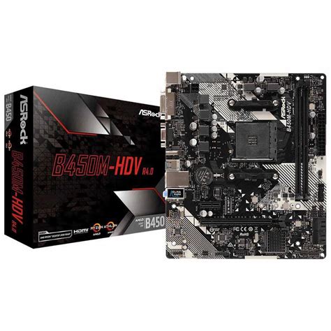 Asrock AM4 B450M HDV R4 0 Motherboard Techinn