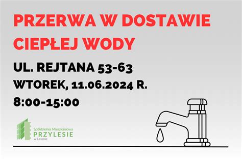 Przerwa W Dostawie Ciep Ej Wody U Ytkowej Przylesie