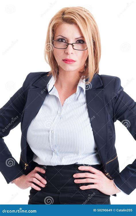 Blonde And Bossy Business Woman Stock Image Image Of Businessperson