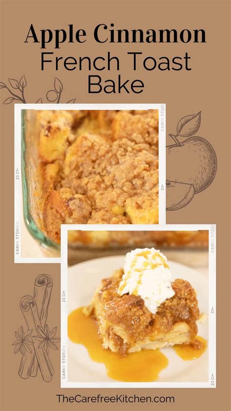 Cinnamon Apple French Toast Casserole The Carefree Kitchen