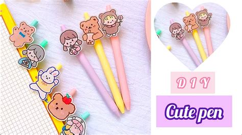 Kawaii Pen Making With Paper Cute Pen Making Ideas How To Make Cute