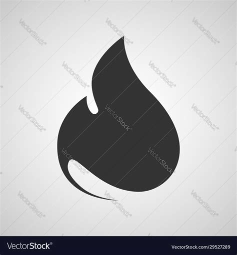 Fire Flat Symbol Icon Design Element Royalty Free Vector