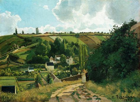 Jalais Hill Pontoise Painting By Camille Pissarro Pixels