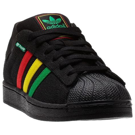 Galleon Adidas Original Superstar Ii 20 Rasta Hemp G65535 Blackred