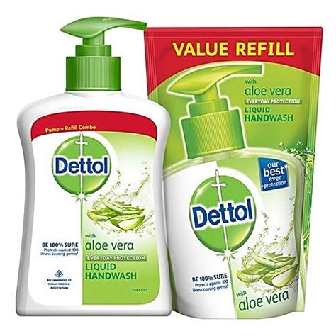 Buy Dettol Liquid Handwash With Aloe Vera Protects Against 100