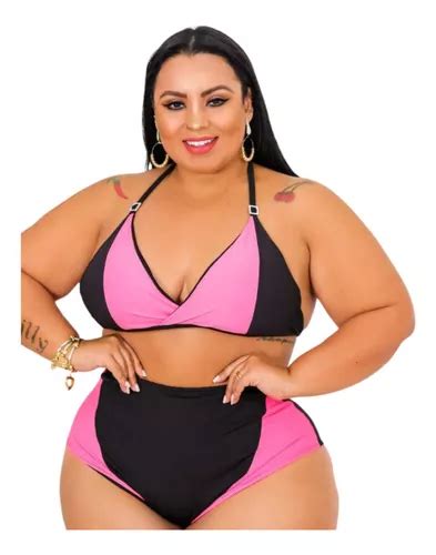 Biquini Plus Size Hot Pants Cintura Alta Bojo Veste Mercadolivre