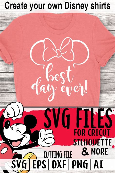 Disney Svg Minnie Mouse Best Day Ever Svg Minnie Svg File Disney