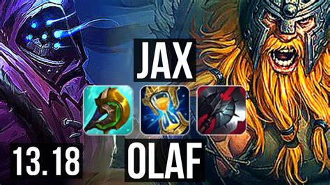 JAX Vs OLAF TOP 69 Winrate 7 Solo Kills Dominating EUW Master