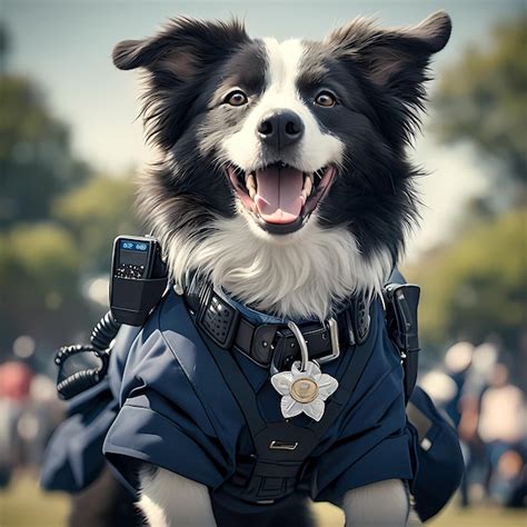 Premium Photo | Alert K9 Officer in Uniform