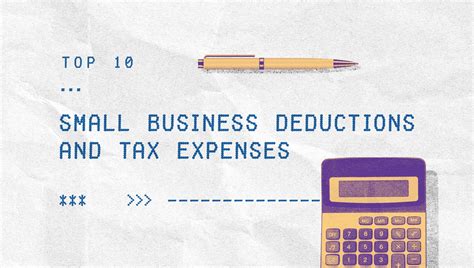 Top 10 Tax Deductions And Expenses For Small Businesses To Claim—wave