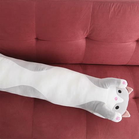 507090cm Super Long Cute Cat Doll Plush Toy Soft Stuffed Sleeping