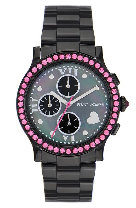 Betsey Johnson Bling Bling Time Bracelet Watch Nordstrom