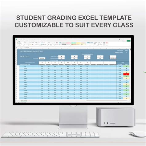 Simple Student Grading Excel Template - structuraldetails store