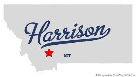 Map of Harrison, MT, Montana