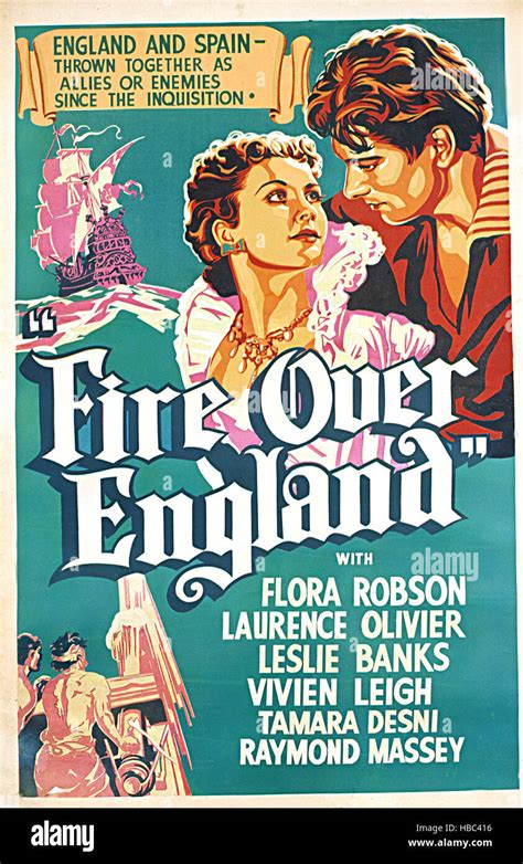 Fire Over England Vivien Leigh Laurence Olivier 1937 Stock Photo Alamy