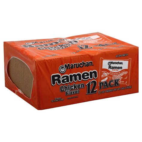 Maruchan Chicken Flavor Ramen Noodle Soup 12 Ct Shop Soups And Chili At