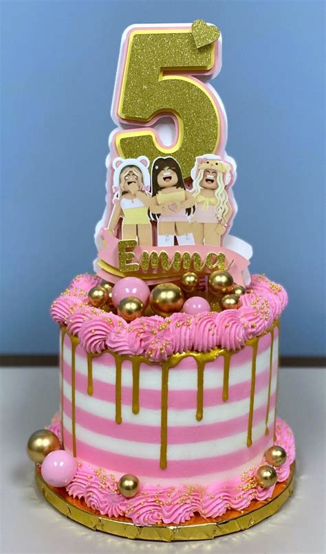 Roblox Cake Topper/ Roblox Girl Party Roblox Girl Cake, 43% OFF