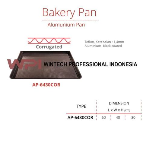 Promo Getra Ap Cor Aluminium Black Coated Pan Corrugated Bakery