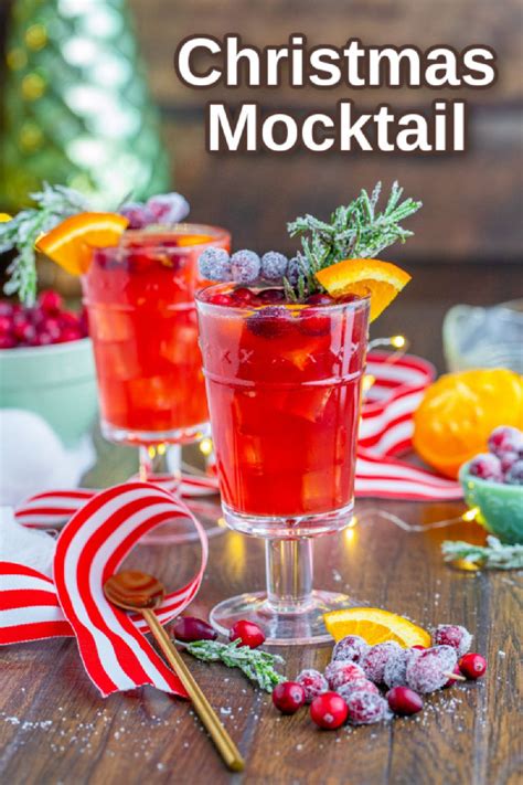 Christmas Mocktail Recipe Cranberry Orange Apple And Ginger Ale Delight