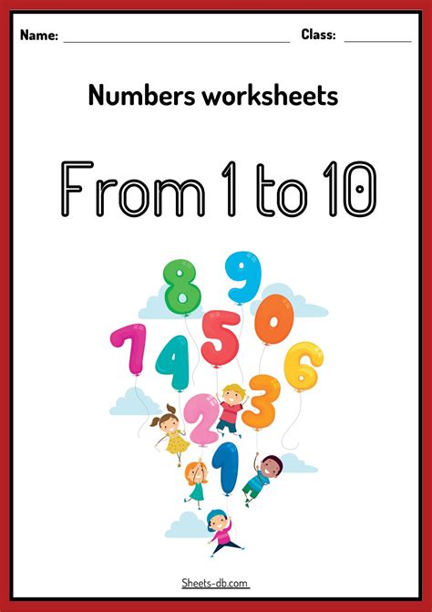 Numbers worksheets – Sheets