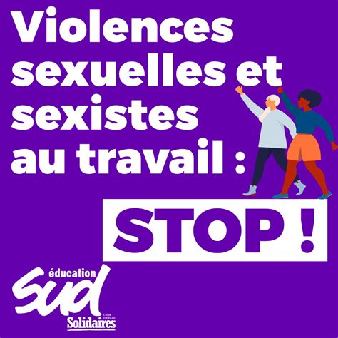 Sud Education Un Syndicat Engagé Dans La Lutte Contre Les Violences Sexistes Et Sexuelles à L