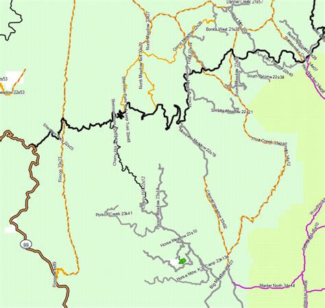 Sequoia Nf Kern Plateau California Trail Map