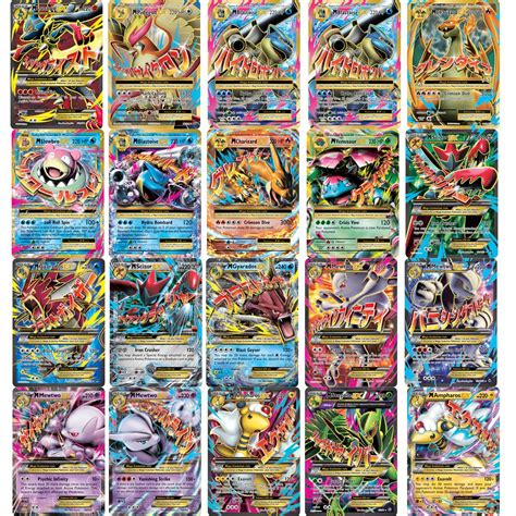 Pcs English Pokemon Flash Cards Energy Trainer Mega Gx V Vmax Ex Tag