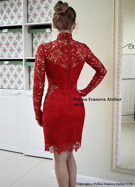 Red Lace Dress Red Wedding Dress Red Cocktail Dress Red Etsy Red Dress Short Short Lace