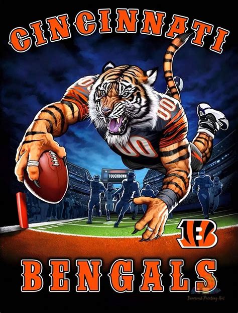 Cincinnati Bengals NFL Diamond Painting 50x60cm Full Square Drill