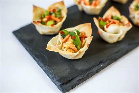 Vegetarian Wonton Bites An Easy Appetizer Idea The Domestic Dietitian