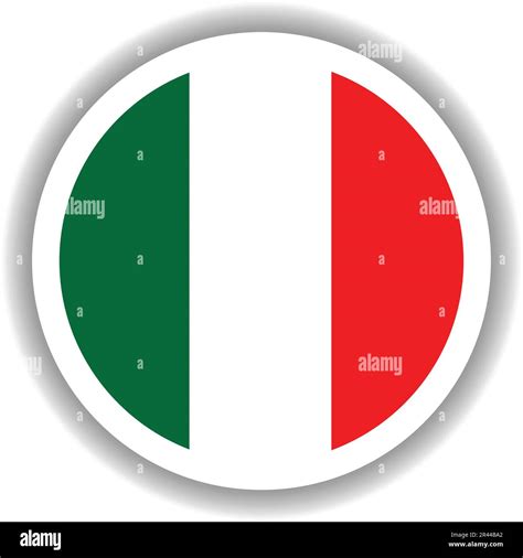 Italy Flag Round Shape Stock Vector Image And Art Alamy