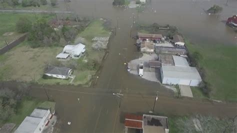 Drone footage shows flood damage in Orange County - Beaumont Enterprise