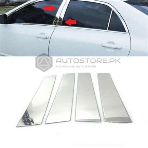 Toyota Corolla Door Pillar Chrome Trims 2017 2020 Autostorepk