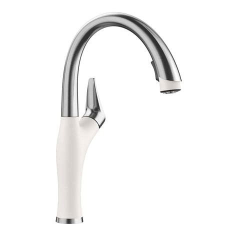 Blanco Artona Single Handle Gooseneck Kitchen Faucet With Pull Down