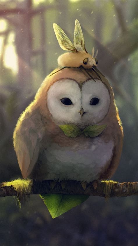 Fantasy Creatures Art Mythical Creatures Art Owl Art Bird Art Cute