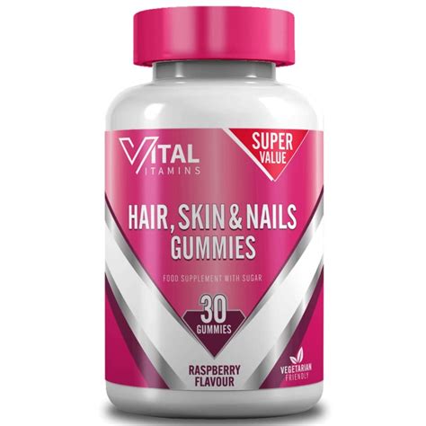 Vital Vitamins Hair Skin And Nails Gummies 30pk L Vitamins Bandm