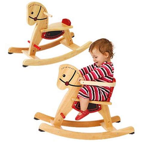 Magic Cabin Grow With Me Rocking Horse Woooden Rocker For Kids In