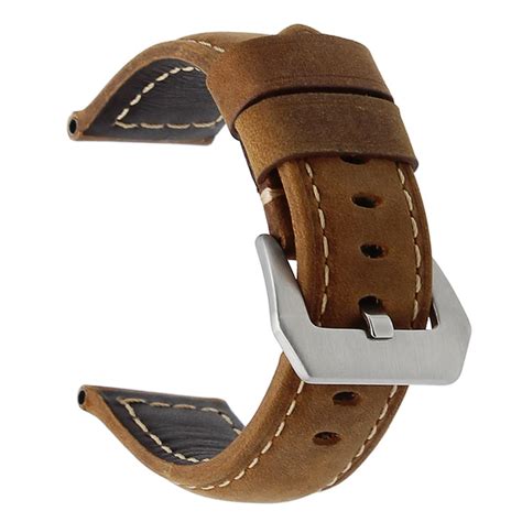 Genuine Leather Watch Strap For Omega Mido Tissot Seiko Citizen Casio