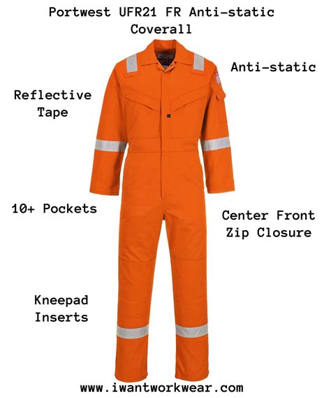 Portwest Ufr Fire Resistant Coveralls Reflective Applesafety