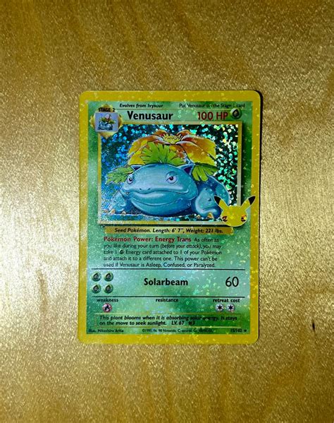 Holo Bleed Venusaur Th Anniversary Pokemon Celebration Classic