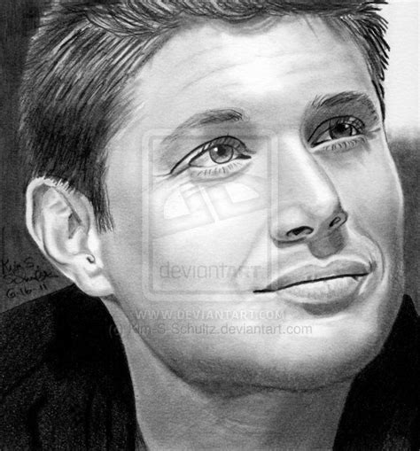 Jensen Ackles As Dean Winchester From Supernatural Fan Art Incredible Detail