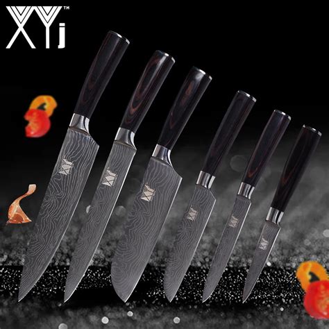 XYj 2 Santoku Facas De Cozinha Definir Aparas Utility Chef De Cozinha