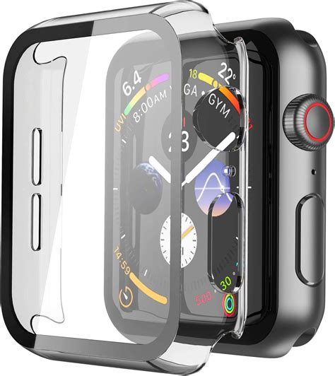 Piuellia 2 Pack Transparent Hard Case For Apple Watch SE2 SE Series 6